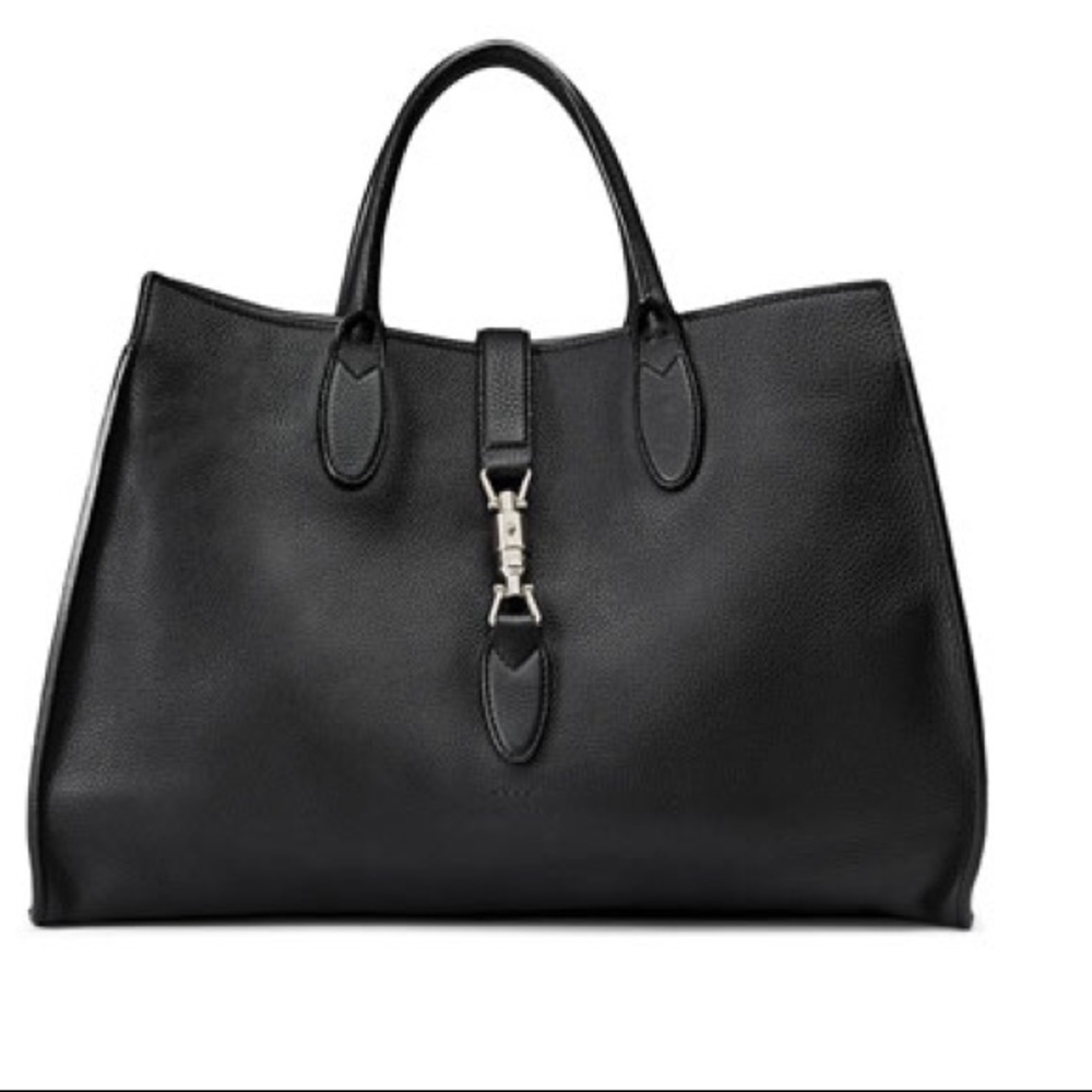 AUTH Gucci Soft Leather Top Handle Handbag